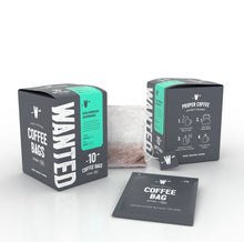 Load image into Gallery viewer, WANTED...Ground Coffee Bags - 100 Pack Gift Box (FREE SHIPPING)